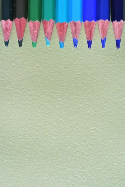 Composition Des Crayons Couleur — Photo