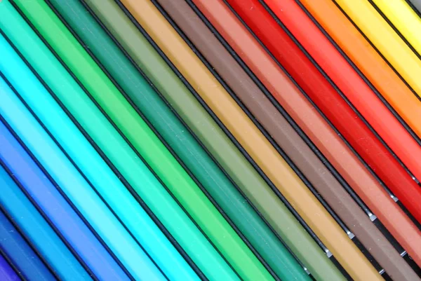 Färgpennor Sammansättning — Stockfoto