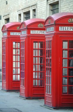 İngiliz telefon kulübesi.