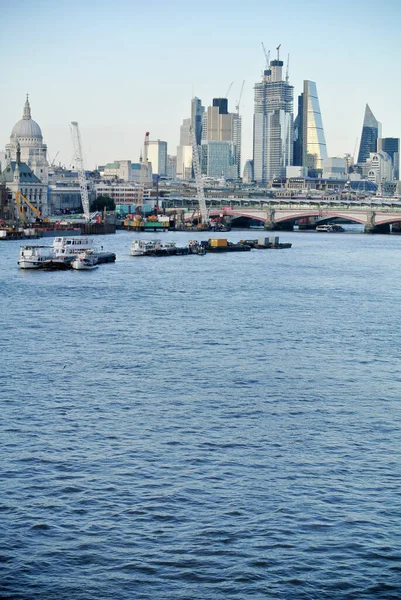 Vista Ciudad Londres Desde Támesis — Foto de Stock