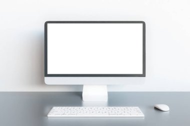 beyaz ekran, 3d tabloyla monitörde render