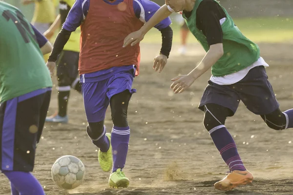 Voetbal praktijk in japan — Stockfoto