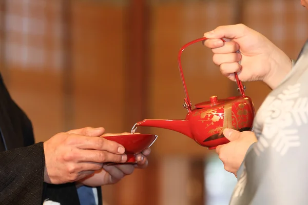 Cerimônia de casamento no japão — Fotografia de Stock