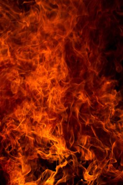 Yangın ve siyah backfround