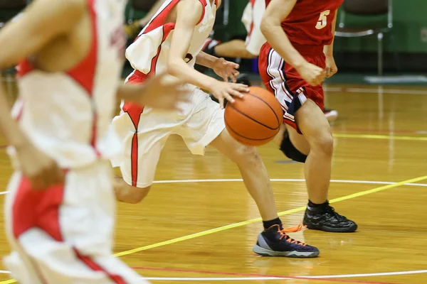 Basketbalový zápas v Japonsku — Stock fotografie