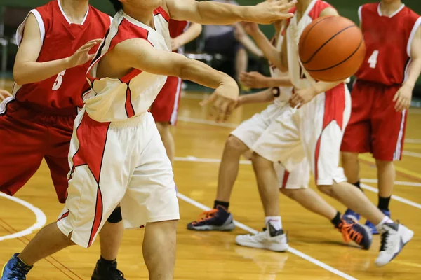 Basketbalový zápas v Japonsku — Stock fotografie