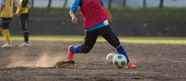 Voetbal praktijk in japan — Stockfoto