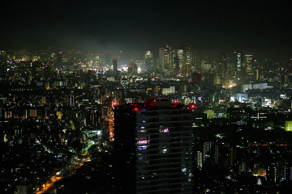Paisaje nocturno en tokyo — Foto de Stock