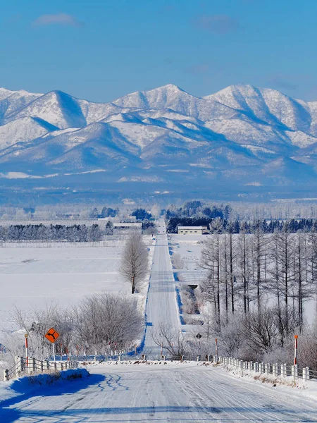 Hokkaido'da kış yol