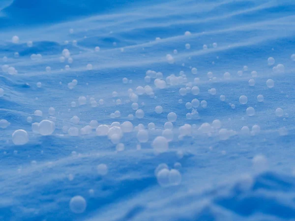 Mrożone bańka mydlana w zimowy poranek — Zdjęcie stockowe