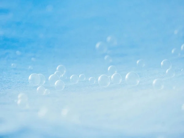 Forzen sabun köpüğü kışın — Stok fotoğraf