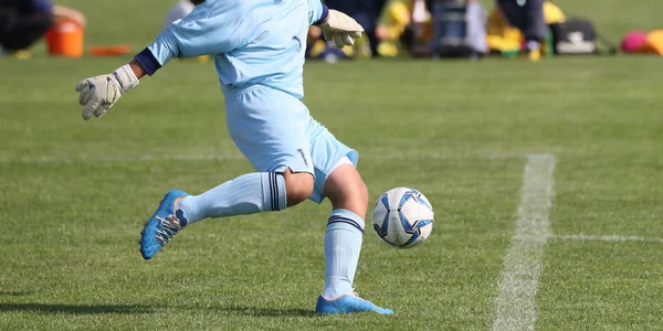 Partido de fútbol en Japón — Foto de Stock