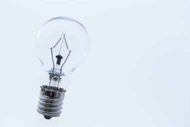 ampul beyaz arka planda