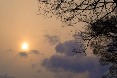 hokkaido kış gökte