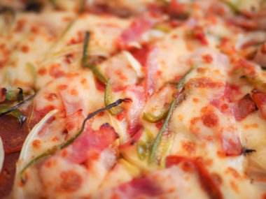 pizza kafede kapatın