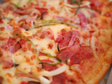 pizza kafede kapatın