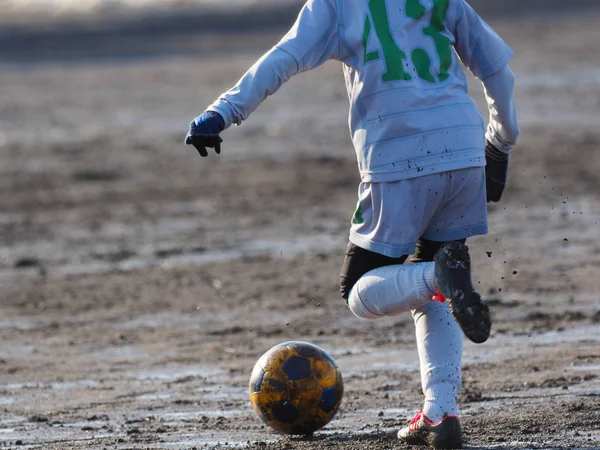 Partido de fútbol en Japón — Foto de Stock