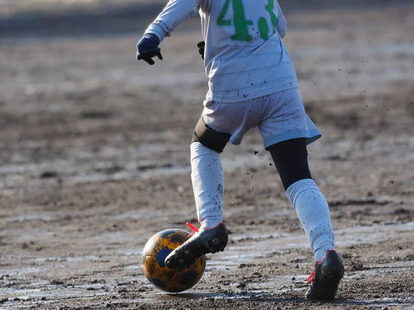 일본에서의 축구 경기 — 스톡 사진