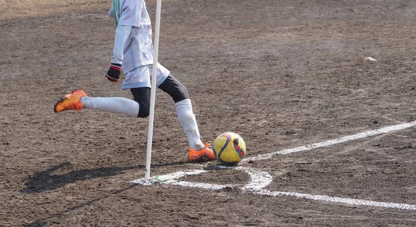 Jogo de futebol no japão — Fotografia de Stock