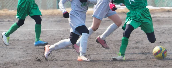 Jogo de futebol no japão — Fotografia de Stock