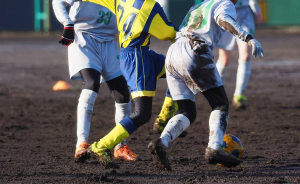 일본에서의 축구 경기 — 스톡 사진