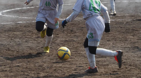 Partita di calcio in Giappone — Foto Stock