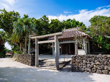 taketomi adasında eski Tapınağı