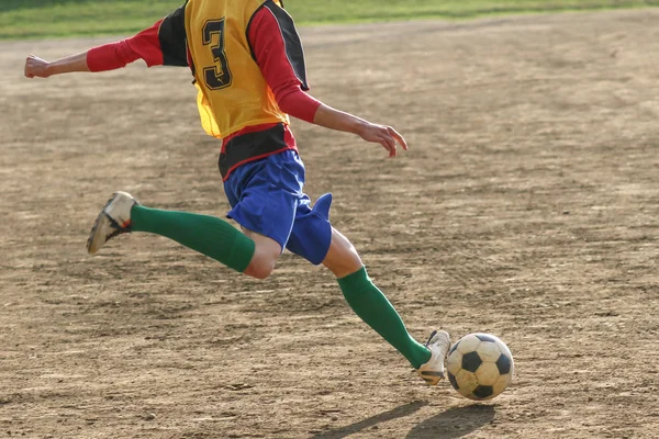 Prática de futebol no japão — Fotografia de Stock