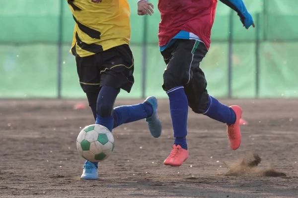 Prática de futebol no japão — Fotografia de Stock