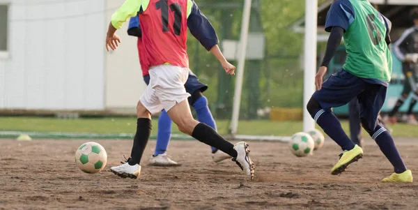 Práctica de fútbol en Japón —  Fotos de Stock