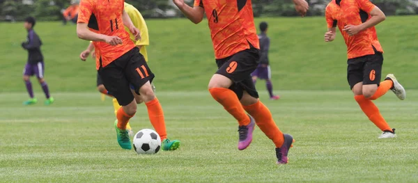 Partido de fútbol en Japón — Foto de Stock