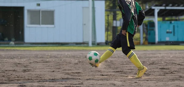 Football practice in japan — Stock Photo, Image