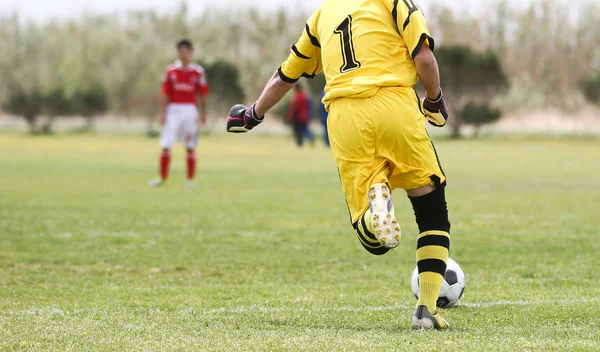 Goal keeper in japan — Stock Photo, Image