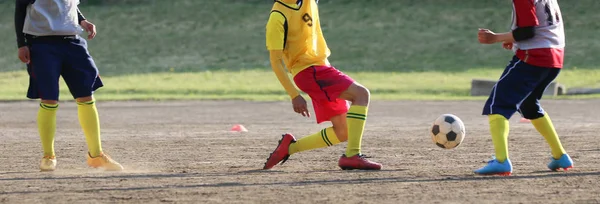 Práctica de fútbol en Japón — Foto de Stock