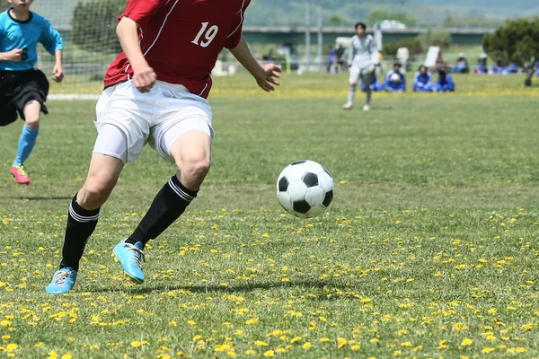 Partita di calcio in Giappone — Foto Stock