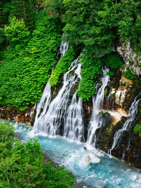 Waterfall Summer Hokkaido — Stock Photo, Image