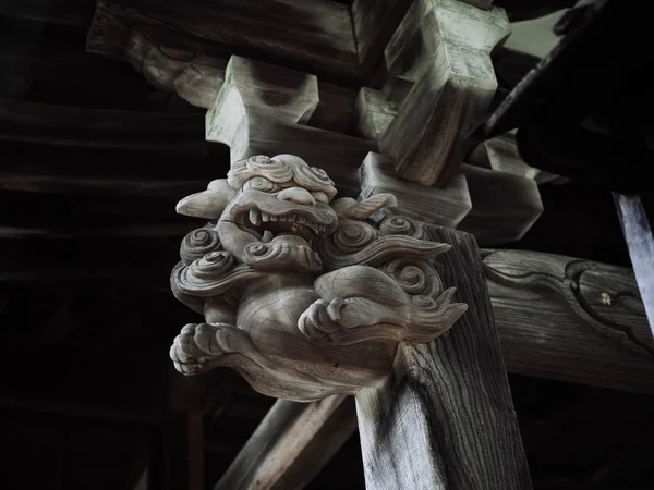 Sculptuur Japan Tempel — Stockfoto
