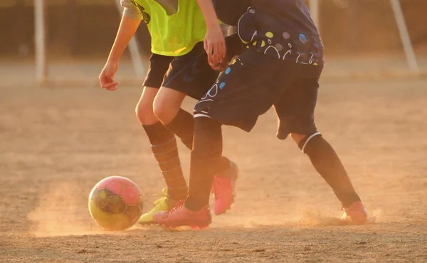 Voetbal Praktijk Japan — Stockfoto