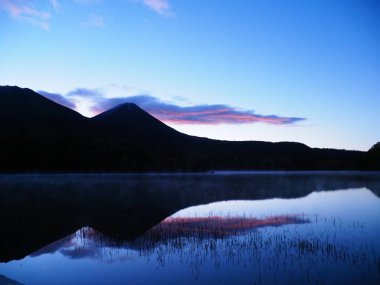 sonbahar manzarada hokkaido