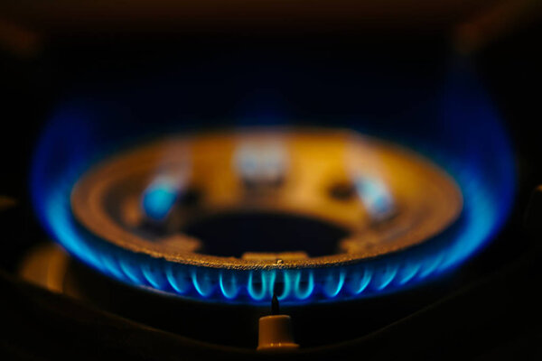 голубой огонь на кухне
