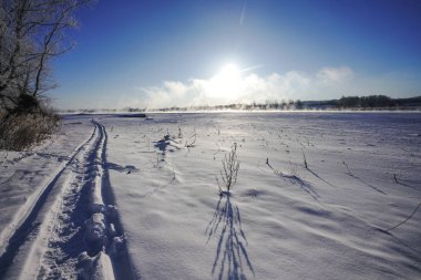 kış sabahı manzara 