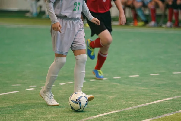 室内足球游戏在日本 — 图库照片