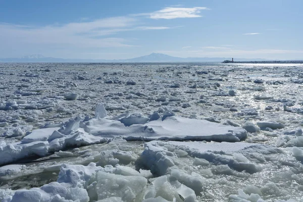 Ledová Tříšť Hokkaido — Stock fotografie