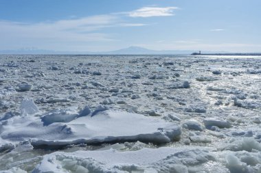 drift buz kış Hokkaido'da