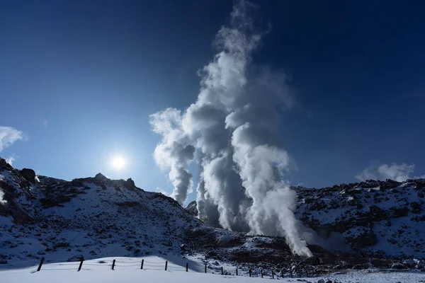 Volcán Invierno Hokkaido —  Fotos de Stock