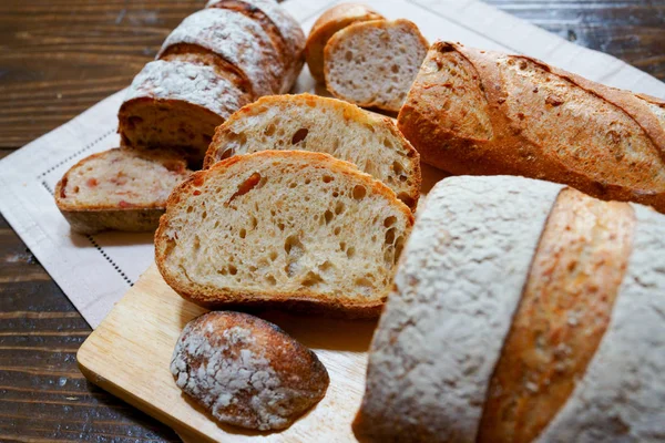 Pão Presunto Pão Francês — Fotografia de Stock