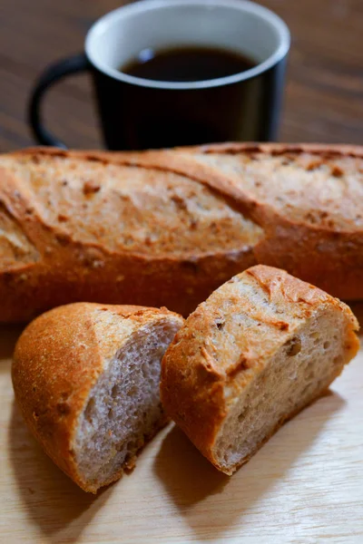 Baguete Mesa — Fotografia de Stock