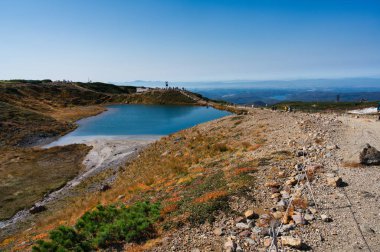 Hokkaido japan 'daki Asahi Dağı.