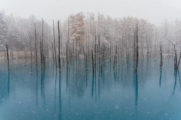 Lagoa Azul Inverno — Fotografia de Stock