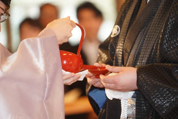 Традиційне Весілля Японії — стокове фото